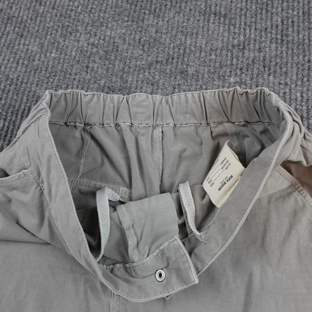 Buck Mason Deck Shorts Mens 31 Gray Elastic Waist Drawstring Chino Casual BM1486